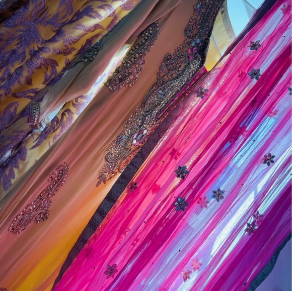 Pakistani three pieces salwar suit dress sarara small - Picture 15 of 16